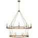 Launceton 20 Light Chandelier in Antique-Burnished Brass