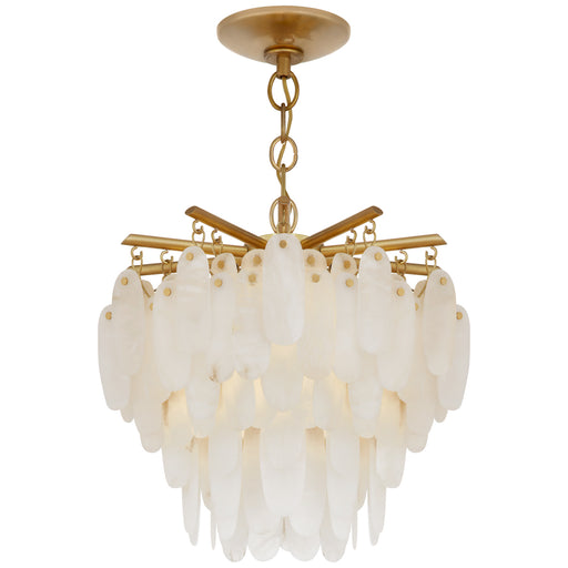 Cora LED Semi-Flush Mount in Antique-Burnished Brass