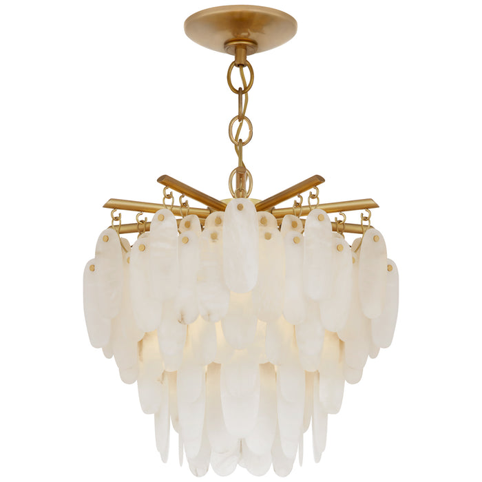 Cora LED Semi-Flush Mount in Antique-Burnished Brass