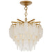 Cora LED Semi-Flush Mount in Antique-Burnished Brass