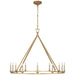 Darlana 12 Light Chandelier in Antique-Burnished Brass