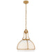 Gracie LED Pendant in Antique-Burnished Brass