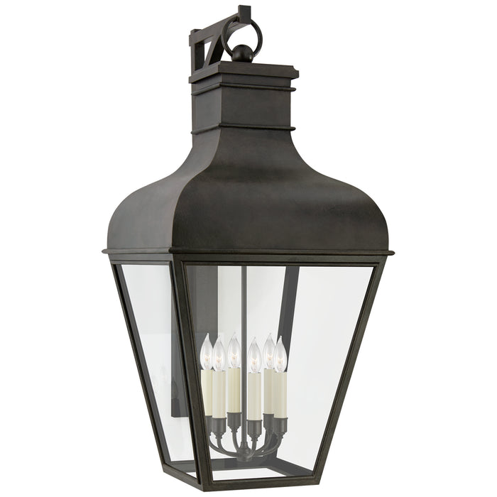 Fremont Six Light Wall Lantern in French Rust