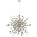 Farfalle 18 Light Chandelier in Burnished Silver Leaf