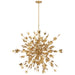 Farfalle 18 Light Chandelier in Gild