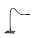 Natrix LED Table Lamp in Black/Brushed Steel