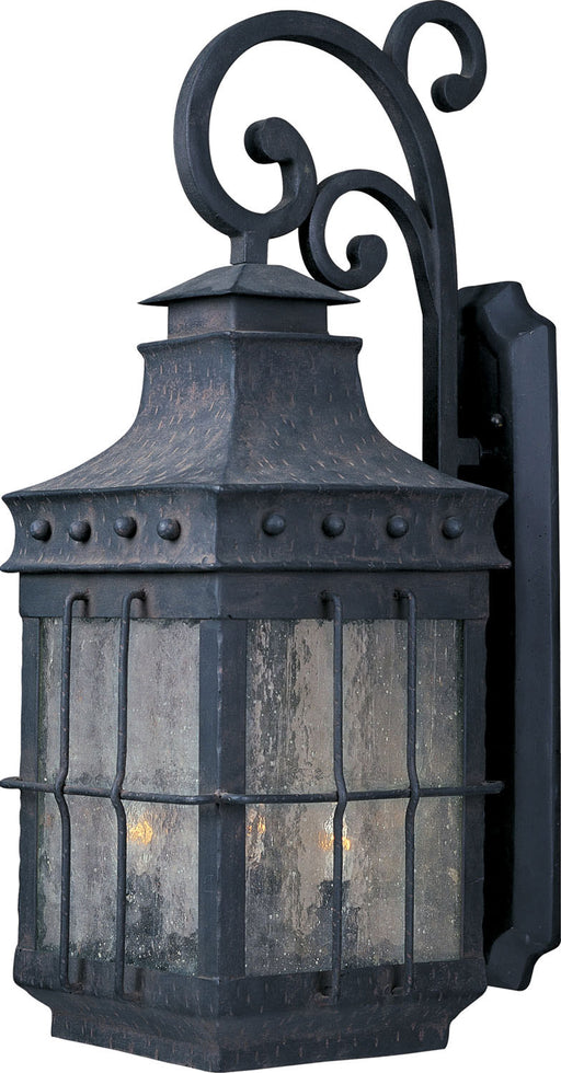 30085CDCF - Nantucket 4-Light Outdoor Wall Lantern in Country Forge by Maxim Lighting