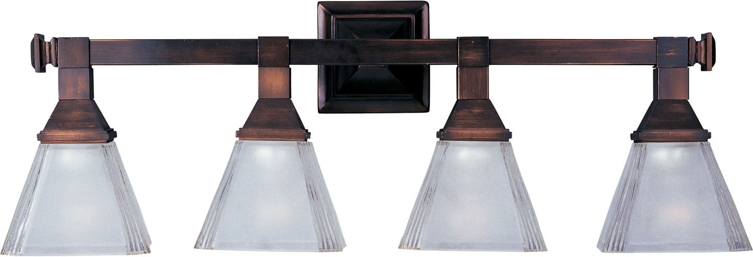 11079FTOI - Brentwood 4-Light Bath Sconce in Oil Rubbed Bronze by Maxim Lighting