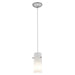 28030-3C-BS/OPL- Cylinder 1-Light Pendant in Brushed Steel Finish by Access Lighting