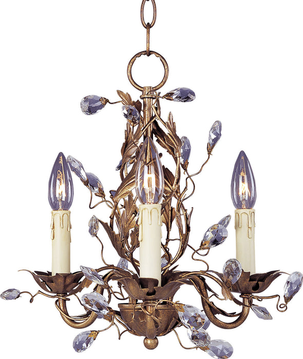 2855EG - Elegante 3-Light Chandelier in Etruscan Gold by Maxim Lighting