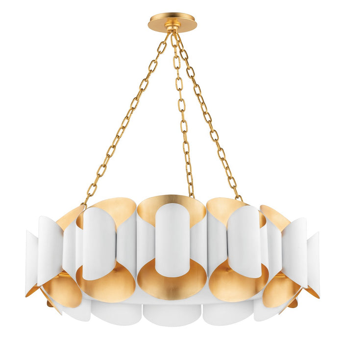 8534-GL/WH - Banks 12 Light Chandelier by Hudson Valley