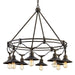 Shelton Eight Light Chandelier in Vintage Bronze