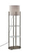 Norman Floor Lamp in Brushed Steel