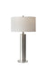 Ezra Table Lamp in Brushed Steel