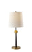 Francis Table Lamp in Black & Antique Brass