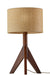 Eden Table Lamp in Walnut Rubberwood