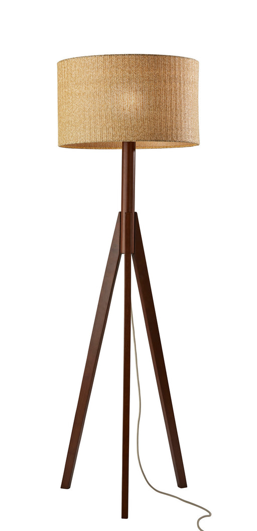 Eden Floor Lamp in Walnut Rubberwood