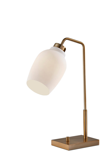 Clara Desk Lamp in Antique Brass