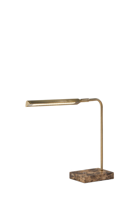 Reader LED Desk Lamp in Antique Brass