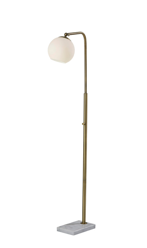 Remi Floor Lamp in Antique Brass