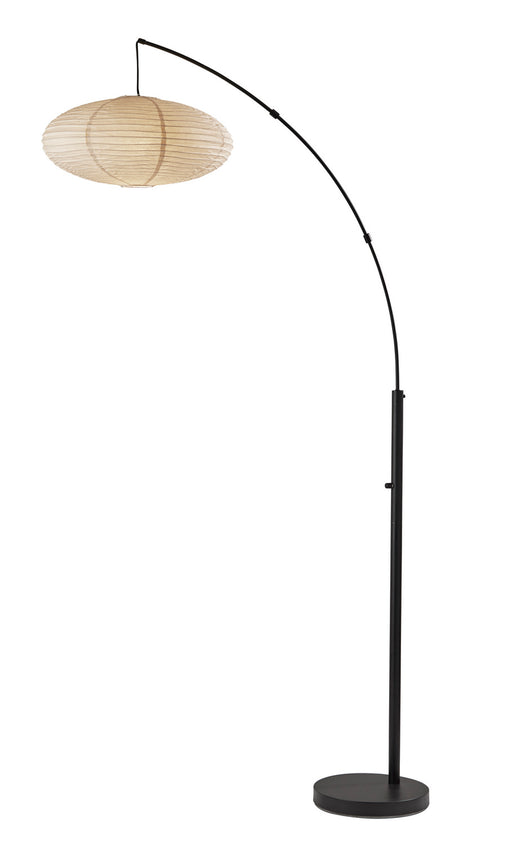 Corinne One Light Arc Lamp in Black