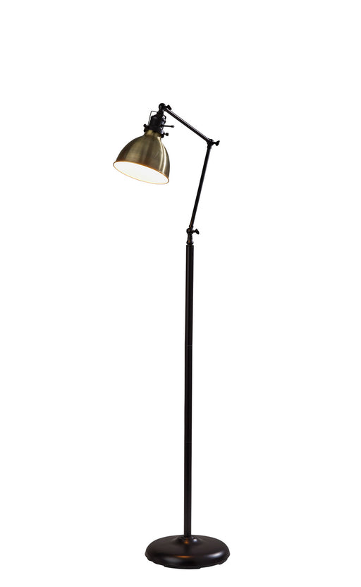 Alden Floor Lamp in Antique Bronze & Antique Brass