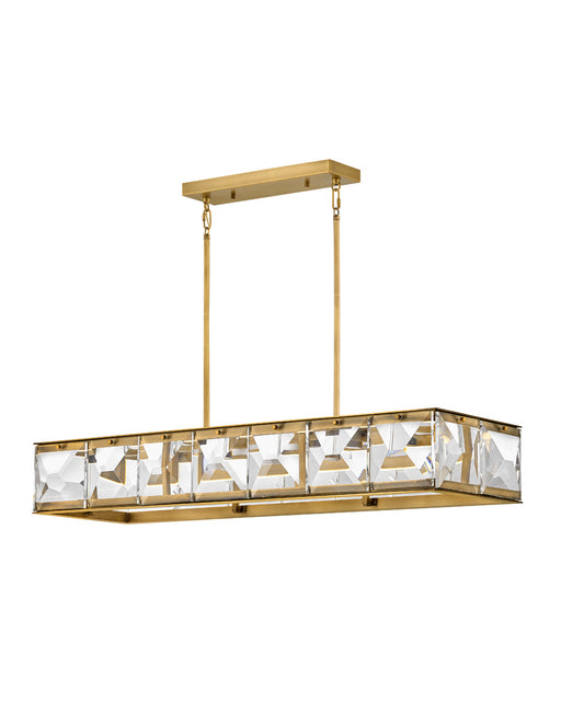 Fredrick Ramond Jolie Large LED Linear Chandelier in Heritage Brass (FR30106HBR)