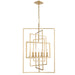 339-GA- Capri 7-Light Chandelier in Antique Gold by Crystorama