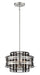 N7984-420 - Presten 4-Light Foyer Pendant in Brushed Nickel with Sand Coal by Metropolitan