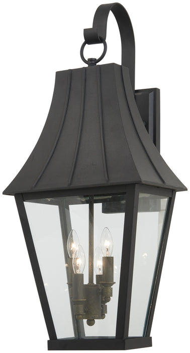 72783-66G - Chateau Grande 4-Light Outdoor Wall Mount in Coal with Gold by Minka Lavery