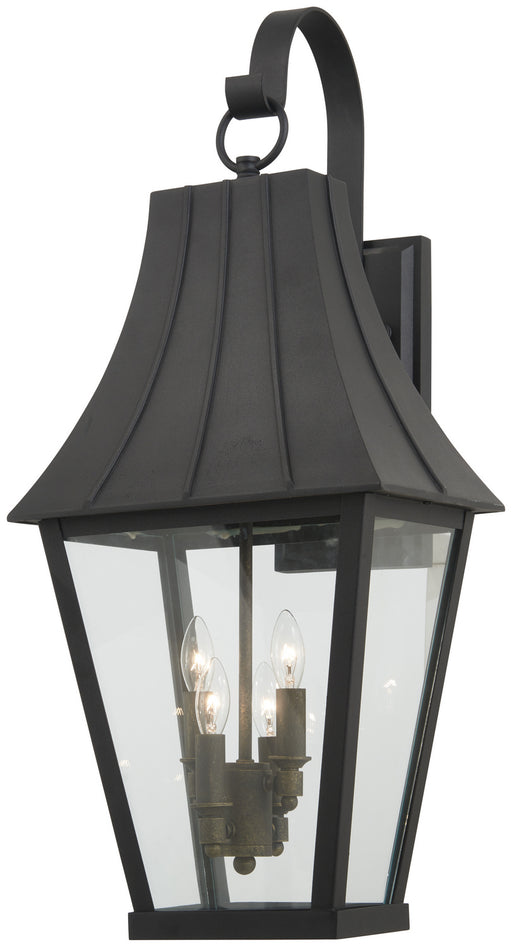 72783-66G - Chateau Grande 4-Light Outdoor Wall Mount in Coal with Gold by Minka Lavery