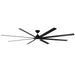 Hydra 120" Ceiling Fan in Matte Black