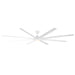 Hydra 120" Ceiling Fan in Matte White