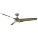 Twirl Downrod Ceiling Fan in Graphite/Weathered Wood