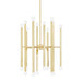 H463820-AGB - Dona 20 Light Chandelier in Aged Brass by Mitzi