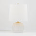 HL452201-MW - Kalani 1-Light Table Lamp in Matte White by Mitzi