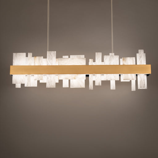 PD-68146-AB - Acropolis LED Linear Pendant in Aged Brass by Modern Forms