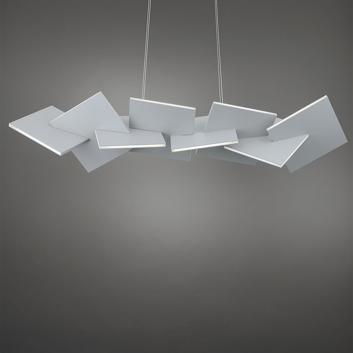 PD-80048-TT - Konstrukt LED Linear Pendant in Titanium by Modern Forms