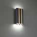 WS-36112-BK/AB - Poet LED Wall Sconce in Black & Aged Brass by Modern Forms