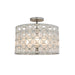 509145OSL - Prado 3-Light Semi Flush Mount in Oxidized Silver Leaf by Kalco