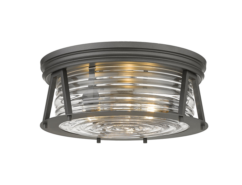 491F3-BRZ - Cape Harbor 3-Light Flush Mount in Bronze by Z-Lite Lighting