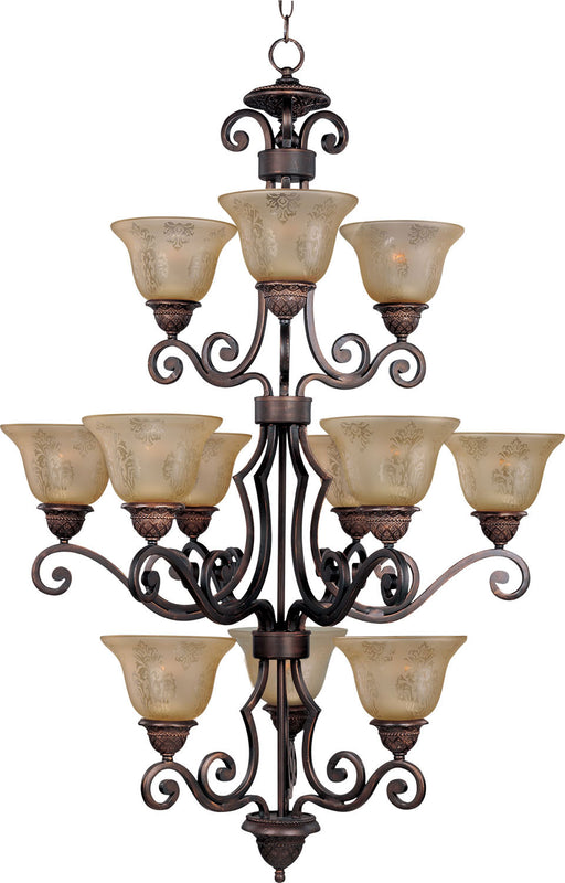 11238SAOI - Symphony 12-Light Chandelier in Oil Rubbed Bronze by Maxim Lighting