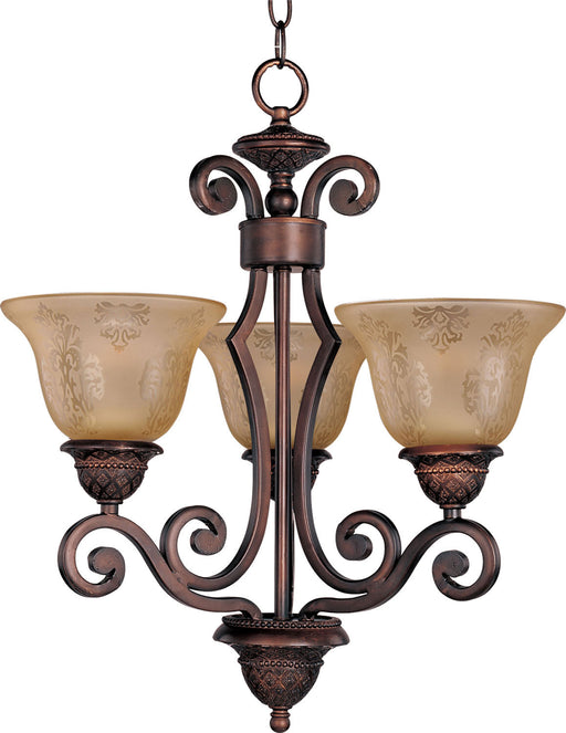 11235SAOI - Symphony 3-Light Chandelier in Oil Rubbed Bronze by Maxim Lighting