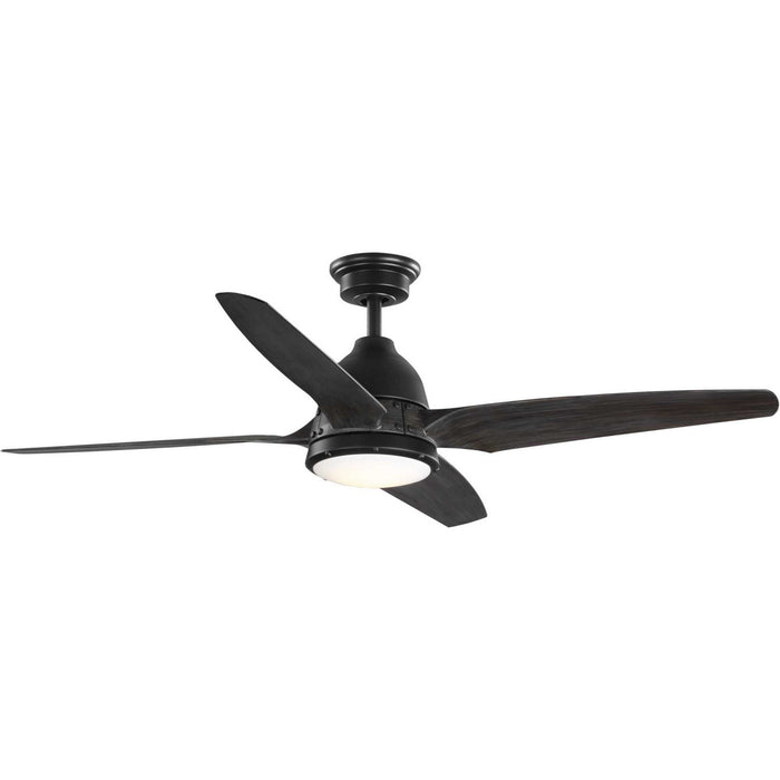 P250009-182-30 - Alleron 56" Ceiling Fan in Flat Black by Progress Lighting