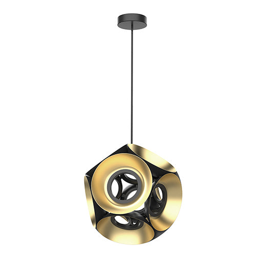 CH51232-BK/GD - Magellan LED Chandelier in Black & Gold by Kuzco Lighting