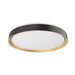 FM43920-BK/GD - Essex LED Flush Mount in Black & Gold by Kuzco Lighting