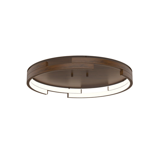 Anello Minor LED Flush Mount in Walnut