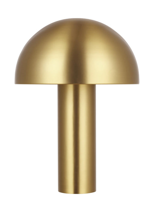 Cotra One Light Table Lamp in Burnished Brass