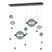 Abacus 7-Light Double Linear LED Pendant in Black - 139054-LED-STND-10-YL0694 by Hubbardton Forge