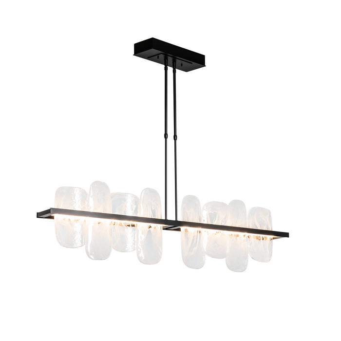 Vitre Large Linear LED Pendant in Black - 139661-LED-STND-10-YR0708 by Hubbardton Forge